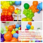 Colorful Rainbow Balloon Arch Kit for Celebrations