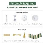 Sage Green Birthday Party Decorations Set