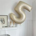 40 Inch Beige Number 1 Balloon for Birthdays