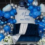 Blue and Silver Balloon Set for Special Occasions