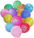 Colorful Happy Birthday Balloons - 52 Pcs Set