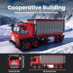 Mould King Red Container Truck Building Set