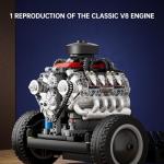 Mould King Mini V8 Engine Building Kit