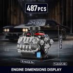 Mould King Mini V8 Engine Building Kit