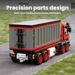 Mould King Red Container Truck Building Set