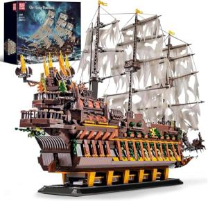 Large Pirate Ship Building Blocks Set for Kids