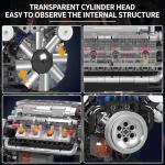 V8 Engine Building Blocks Set for Kids & Adults