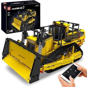 Remote-Controlled Bulldozer Building Set for Ages 14+
