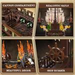 Large Pirate Ship Building Blocks Set for Kids