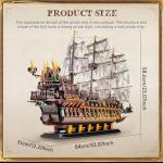 Large Pirate Ship Building Blocks Set for Kids