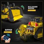 Remote-Controlled Bulldozer Building Set for Ages 14+