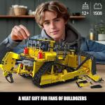 Remote-Controlled Bulldozer Building Set for Ages 14+