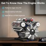 Mould King V8 Engine Model Kit for Builders