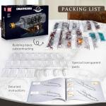 Mould King Pirate Ship in Bottle Building Set