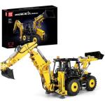 2-in-1 RC Bulldozer and Excavator Building Set