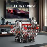 V8 Engine Building Blocks Set for Kids