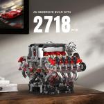 V8 Engine Building Blocks Set for Kids
