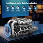 Mini V8 Twin Turbo Engine Model Kit