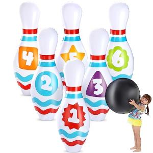 Inflatable Bowling Set for Birthday Fun