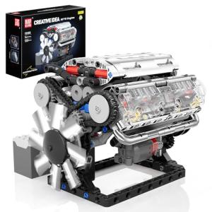 Mould King V8 Engine Model Kit for Kids & Adults