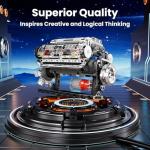 Mould King V8 Engine Model Kit for Kids & Adults