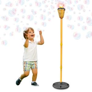 Tiki Torch Bubble Machine with Lights and Music