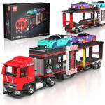 Sports Car Transporter Building Toy Set for Kids