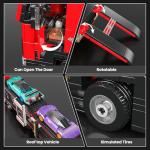 Sports Car Transporter Building Toy Set for Kids