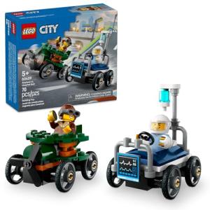 LEGO City Airplane vs. Hospital Race Car Set