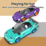 Sports Car Transporter Building Toy Set for Kids