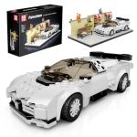 Mould King Sports Car Model with Parking Garage