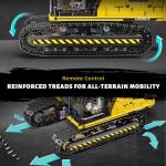 Remote Control Excavator Building Set for Kids