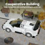 Mould King Sports Car Model with Parking Garage