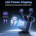 Bluetooth Wireless Earbuds with Deep Bass and Case