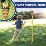 Tiki Torch Bubble Machine with Lights and Music