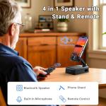 Bluetooth Speaker with Remote and Phone Stand