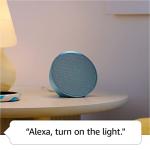 Compact Midnight Teal Amazon Echo Pop Speaker