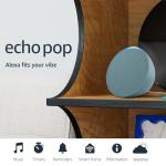 Compact Midnight Teal Amazon Echo Pop Speaker