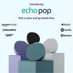 Compact Midnight Teal Amazon Echo Pop Speaker