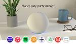 Amazon Echo – Premium Sound Alexa Speaker, Glacier White