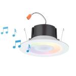 Smart Recessed Light Speaker with RGBW Colors