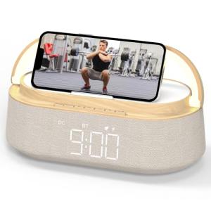 Bluetooth Speaker with Wireless Charging and LED Light