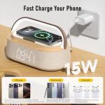 Bluetooth Speaker with Wireless Charging and LED Light