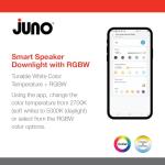 Smart Recessed Light Speaker with RGBW Colors