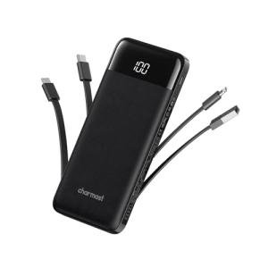 Portable Charger with Built-in Cables - 10000mAh