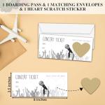 DIY Concert Ticket Scratch Off Gift Card