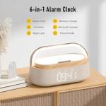 Bluetooth Speaker with Wireless Charging and LED Light