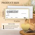 Personalized Concert Surprise Scratch Off Cards Set