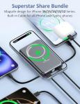 Magnetic 10000mAh Power Bank for Fast Charging