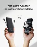 Portable Charger with Built-in Cables for iPhone